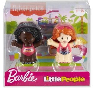 Fisher-Price Little People Barbie Swimming Figure Pack, 2 Characters for Toddler